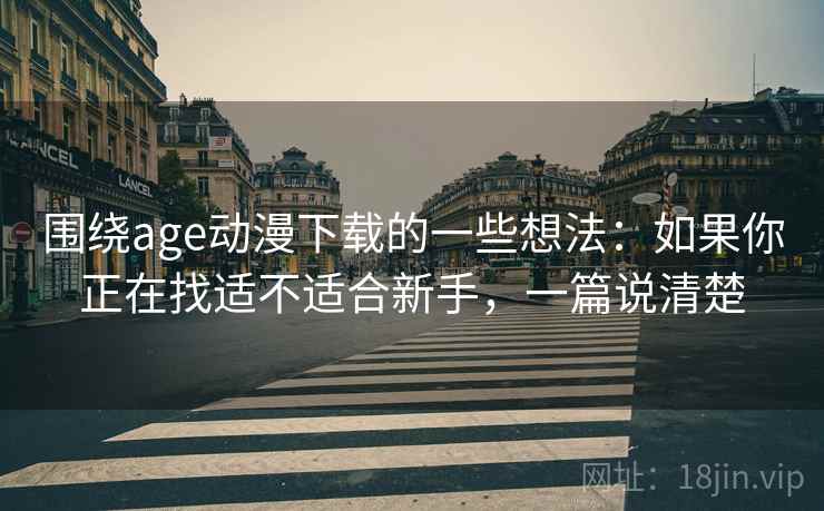 围绕age动漫下载的一些想法：如果你正在找适不适合新手，一篇说清楚