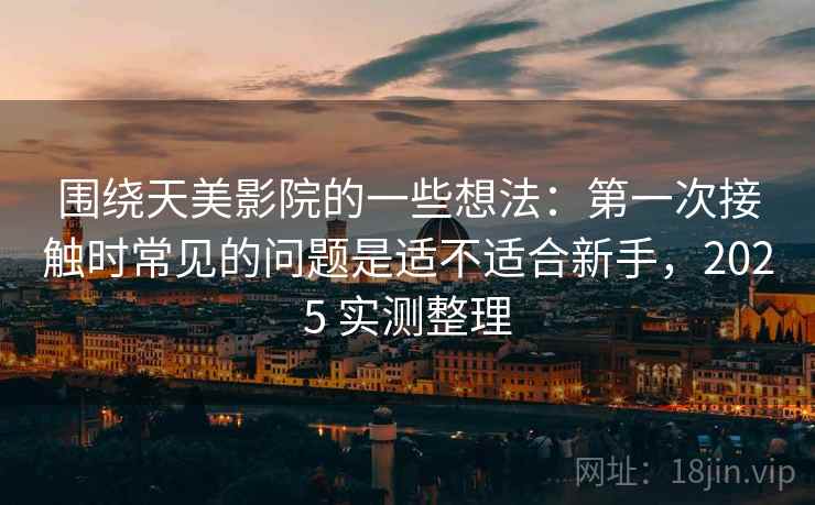 围绕天美影院的一些想法：第一次接触时常见的问题是适不适合新手，2025 实测整理